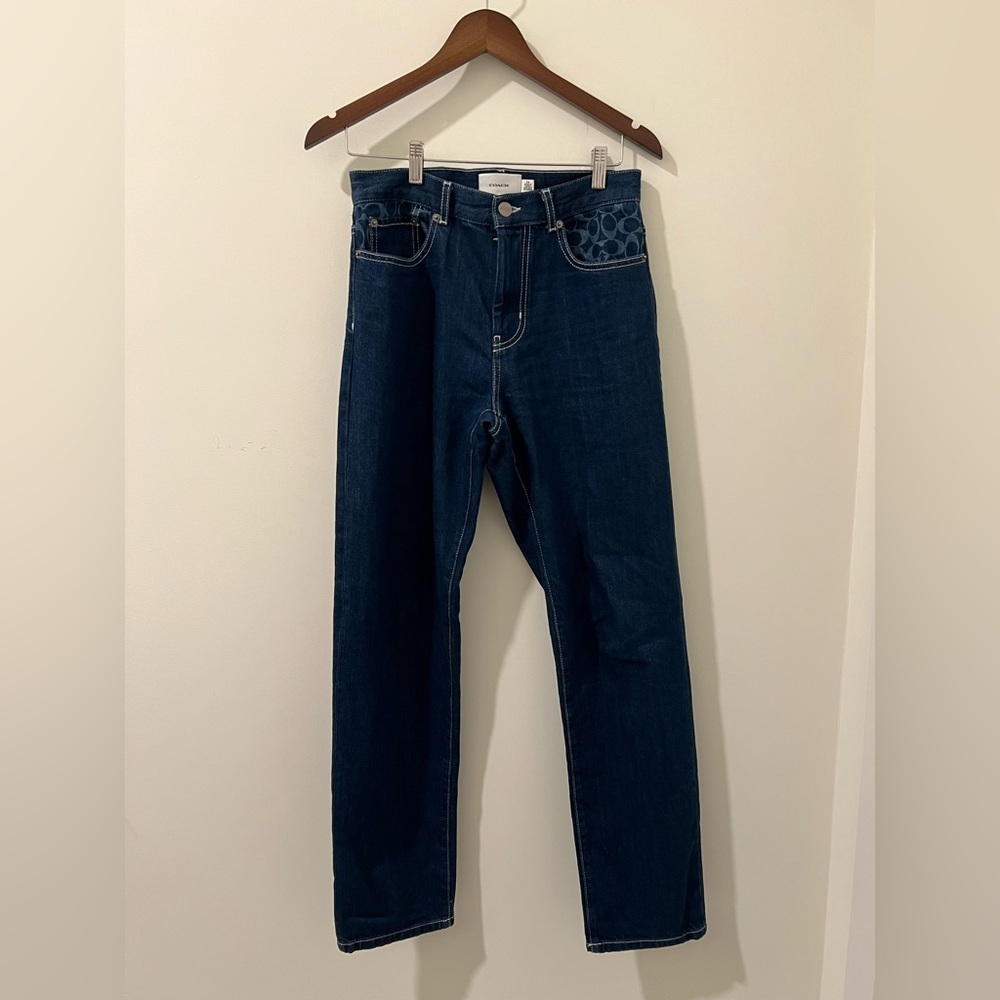 Coach Dark Blue Straight Men's Jeans